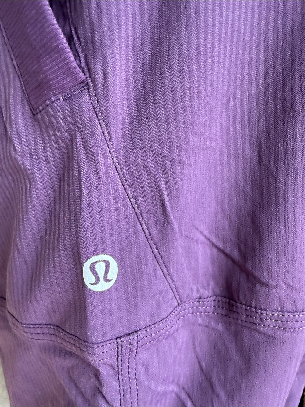 Purple Drawstring Casual Pants - Picture 6 of 10